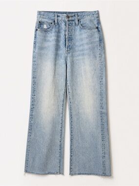 Denim Forum Farrah Wide Leg Jeans Aritzia 28 Light Wash Organic Cotton 70s Retro